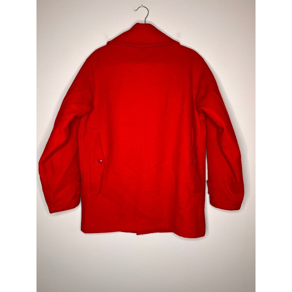 1960s Woolrich Wool Red Mackinaw Hunter Utility Chore Farm Country Jacket 38 L - Picture 10 of 10